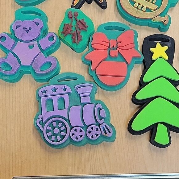 Lot of 17 Christmas Chunky Foam Stamps - Picture 2 of 8